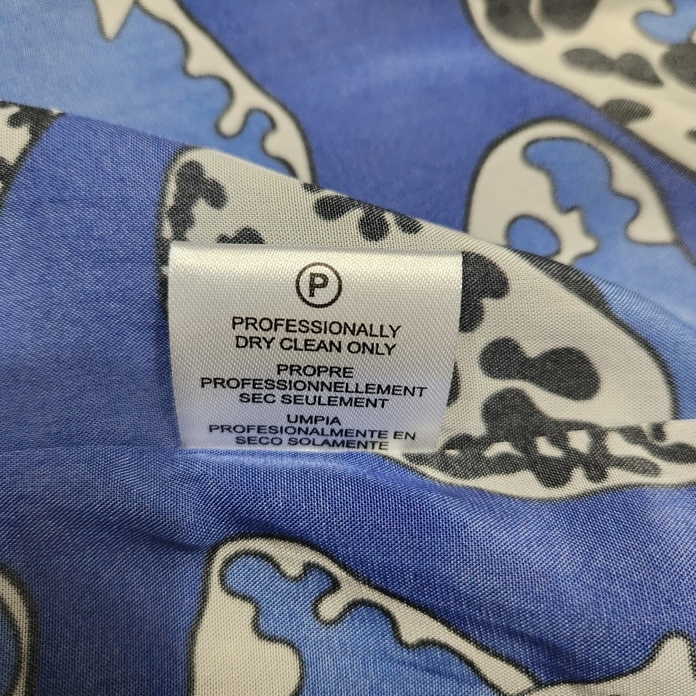 Anthropologie Dhruv Kapoor long-sleeve printed babydoll mini dress - Picture 8 of 9